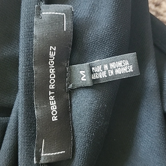 Robert Rodriguez black long sleeve ruched top-M - Picture 5 of 8